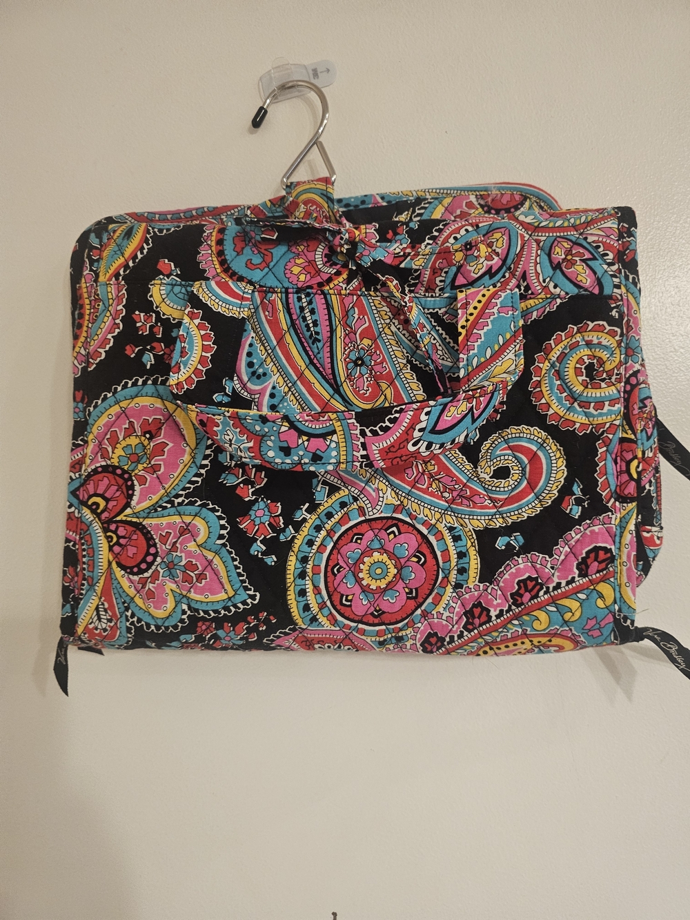 Vera Bradley Iconic Hanging Travel Organizer in Black & Multicolor